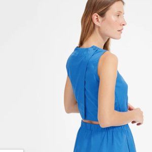 Everlane Clean Cotton Split-Back Crop Top